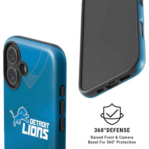 NFL Detroit Lions Team Jersey iPhone 16 Plus Magsafe Impact Case